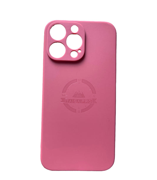 Matte Light Maroon Silicone Taiga Pro iPhone 14 Pro Max Case