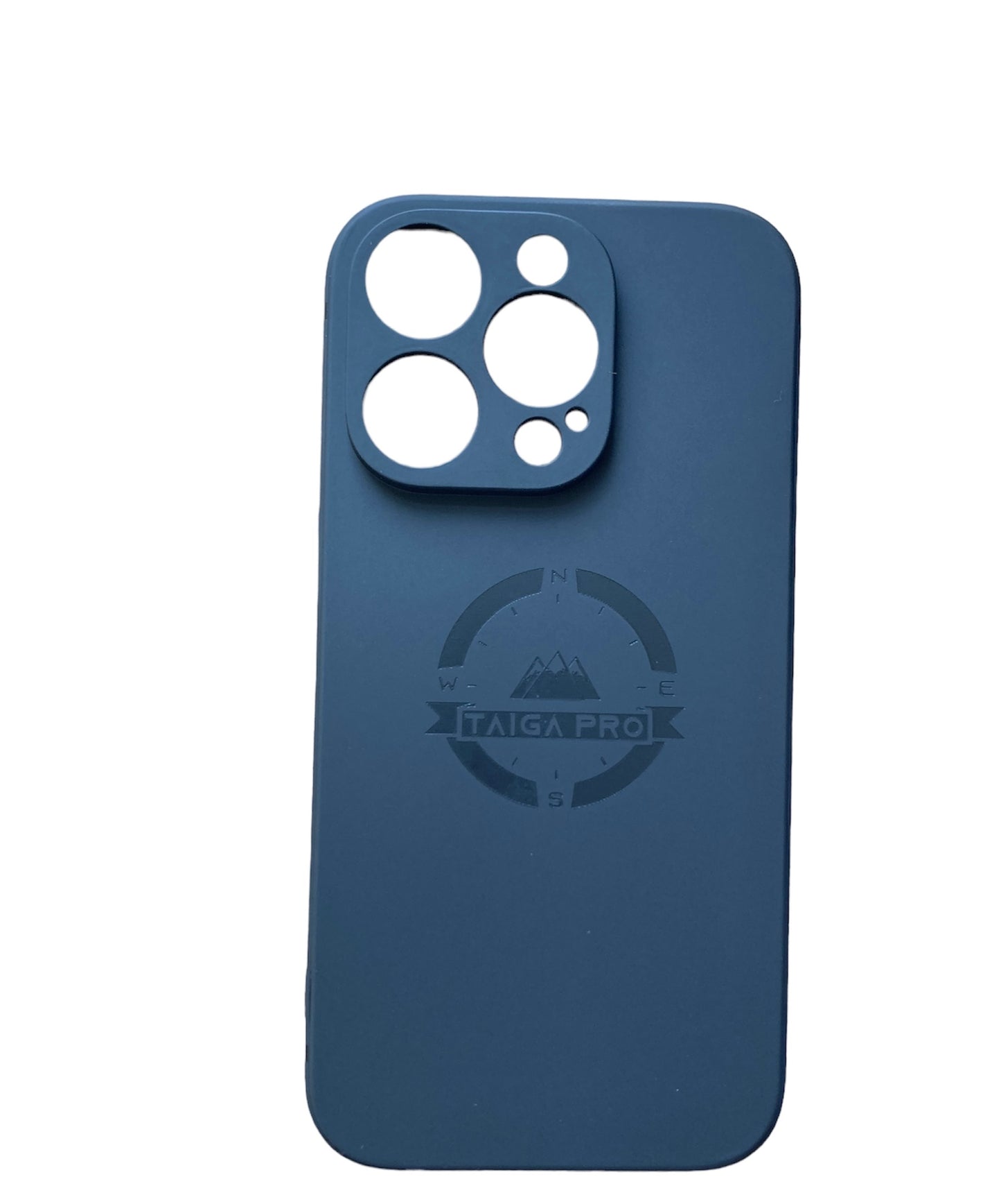 Matte Blue-Grey Silicone Taiga Pro iPhone 14 Pro Case
