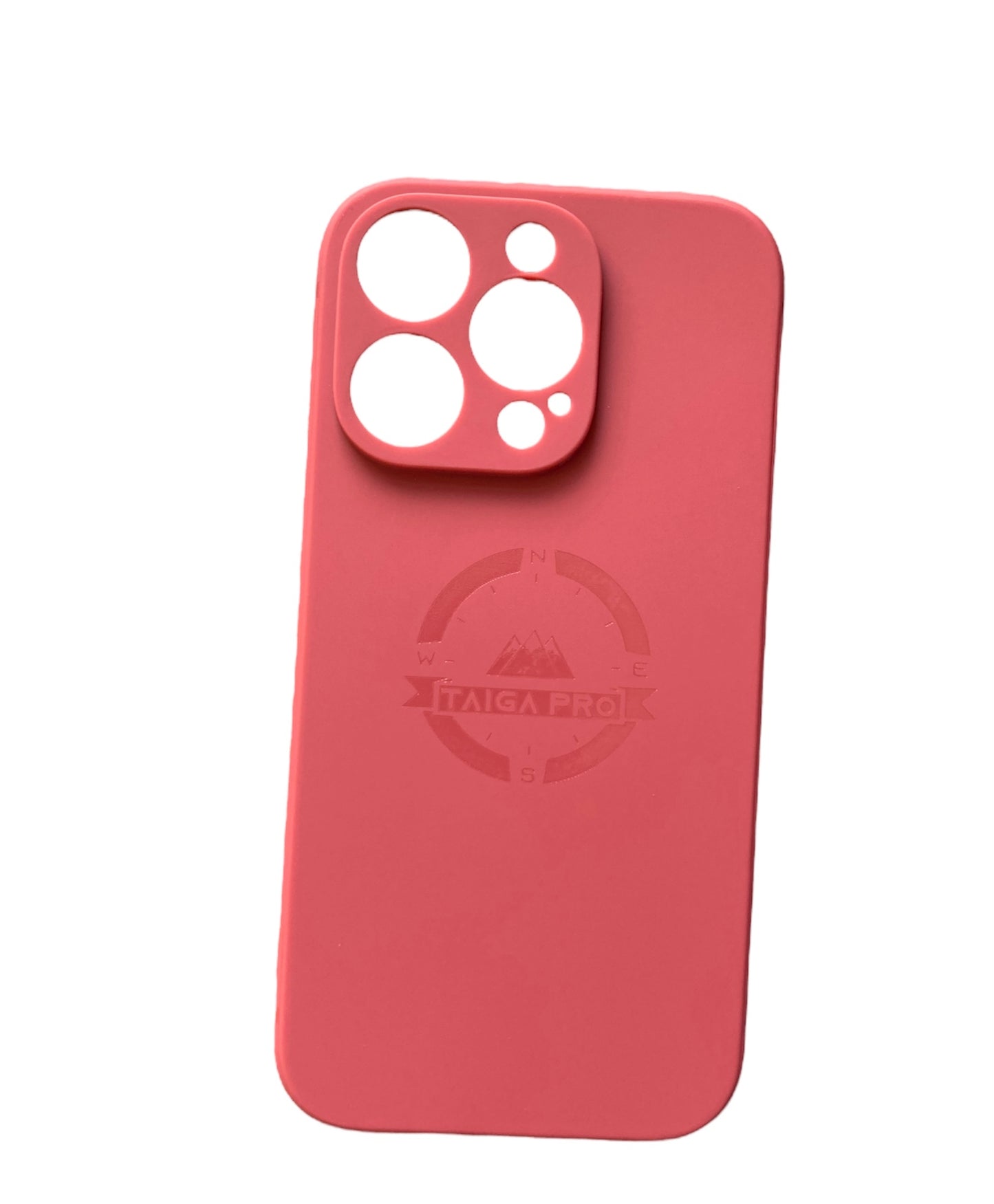 Matte Light Maroon Silicone Taiga Pro iPhone 14 Pro Case
