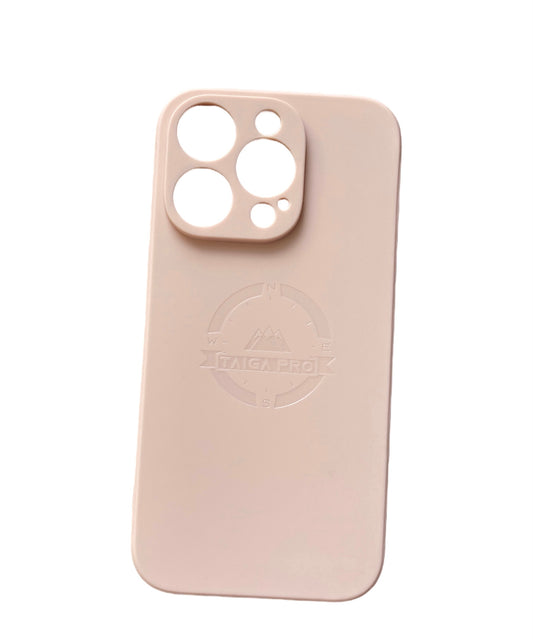 Matte Pink Silicone Taiga Pro iPhone 14 Pro Case