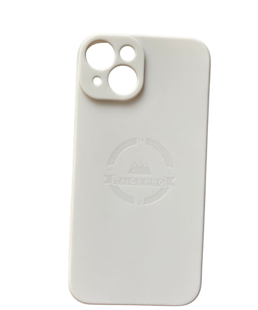 Matte White Silicone Taiga Pro iPhone 14 Case