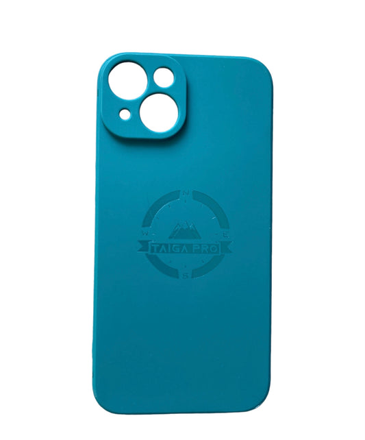 Matte Navy Green Silicone Taiga Pro iPhone 14 Case