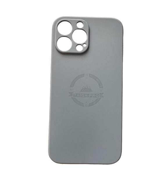 Matte Black Silicone Taiga Pro iPhone 13 Pro Max Case