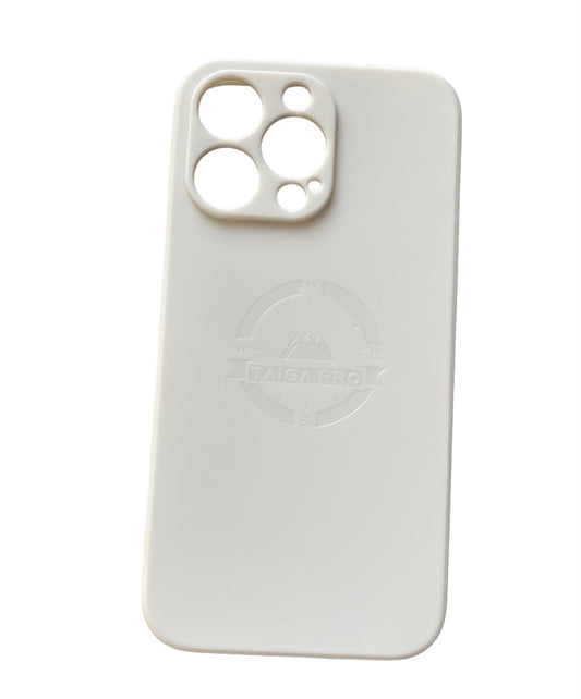 Matte White Silicone Taiga Pro iPhone 13 Pro Case