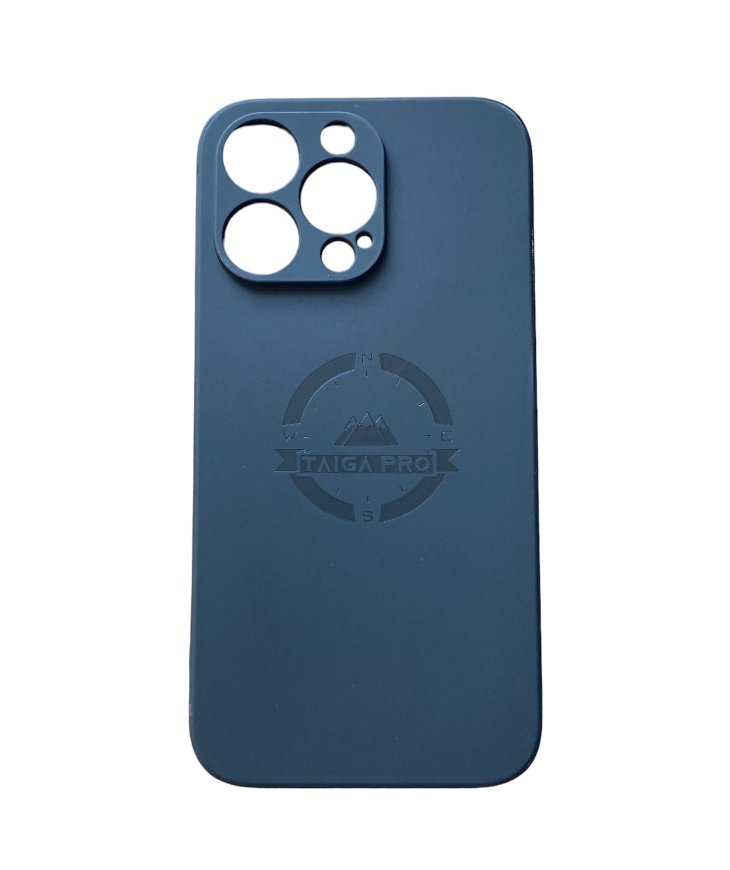 Matte Blue-Grey Silicone Taiga Pro iPhone 13 Pro Case