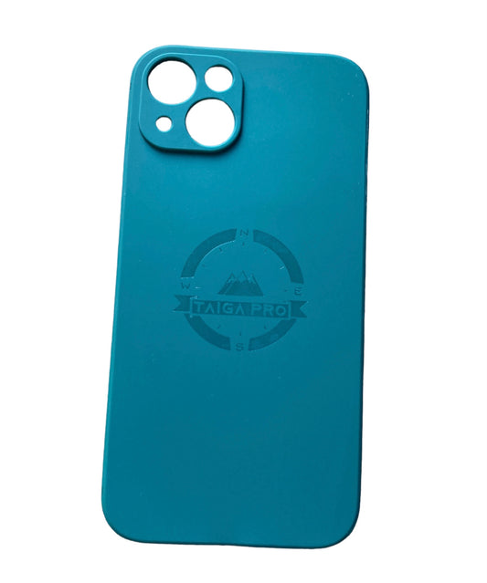 Matte Navy Green Silicone Taiga Pro iPhone 13 Case