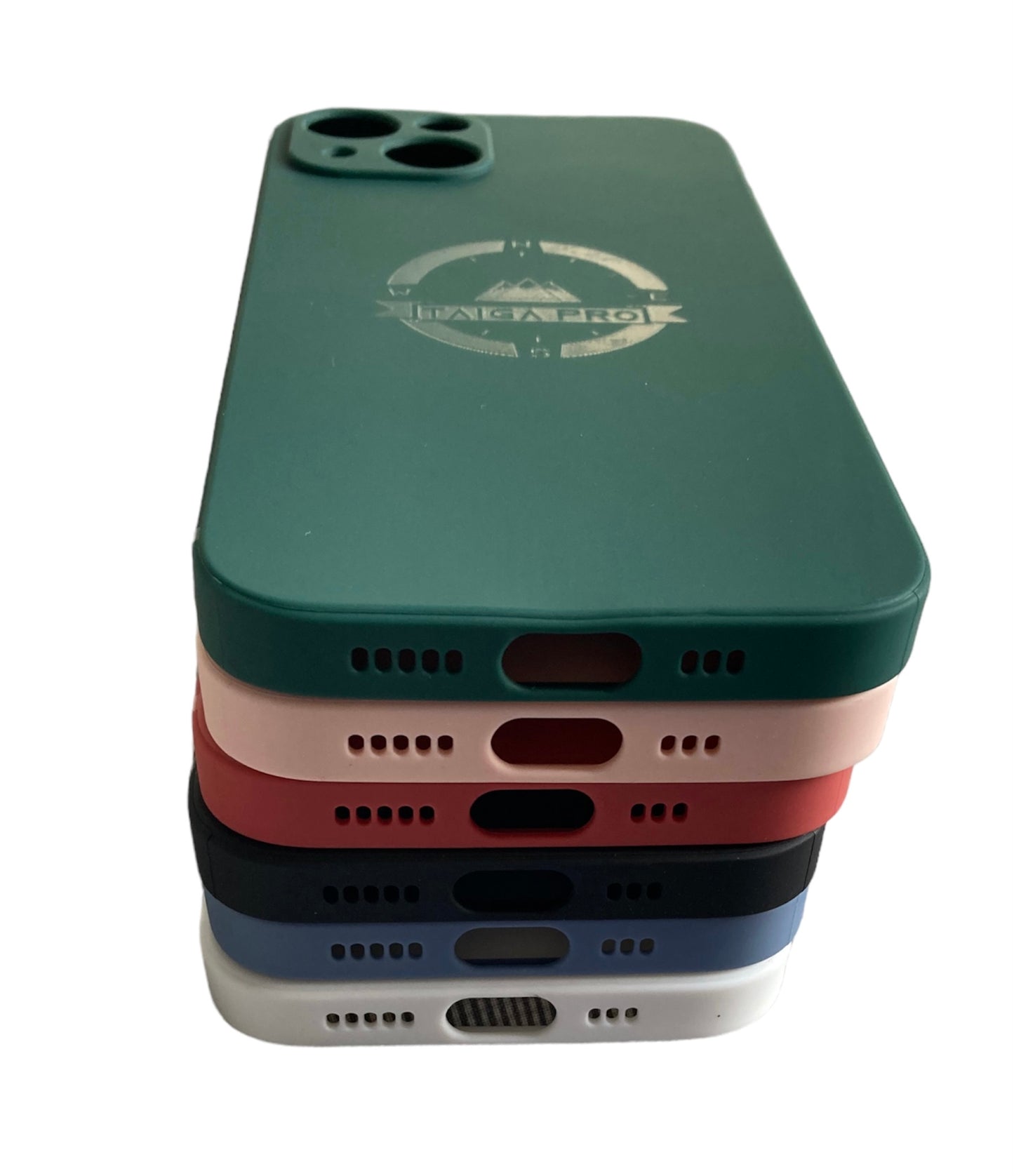 Matte Light Maroon Silicone Taiga Pro iPhone 13 Case