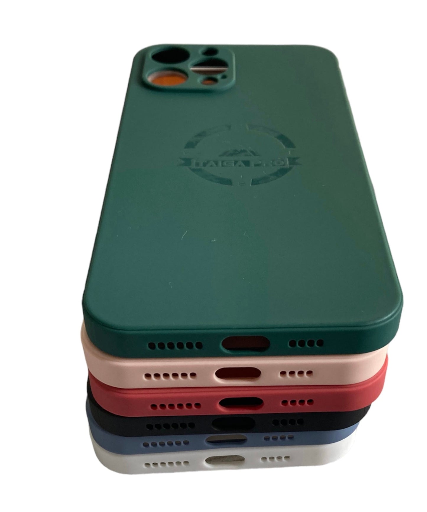 Matte Blue-Grey Silicone Taiga Pro iPhone 12 Pro Max Case