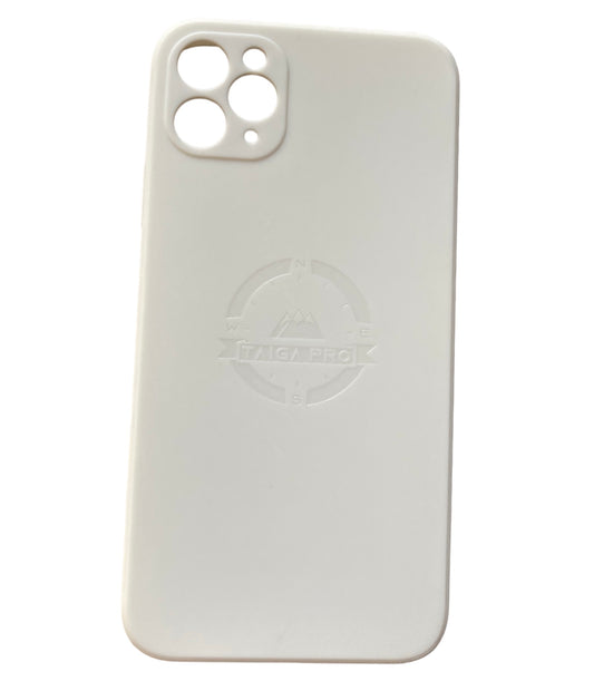 Matte White Silicone Taiga Pro iPhone 11 Pro Max Case