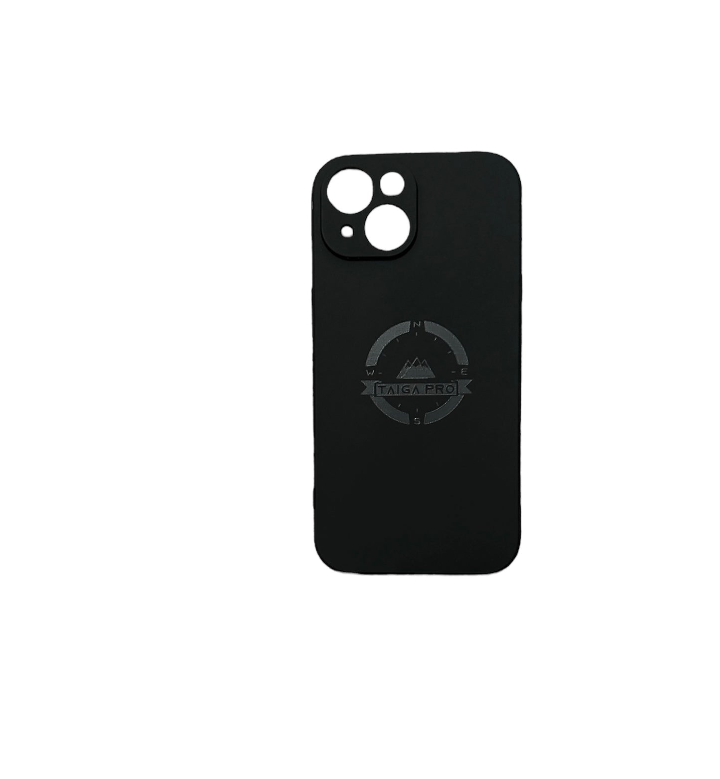 Matte Black Silicone Taiga Pro iPhone 15 Case