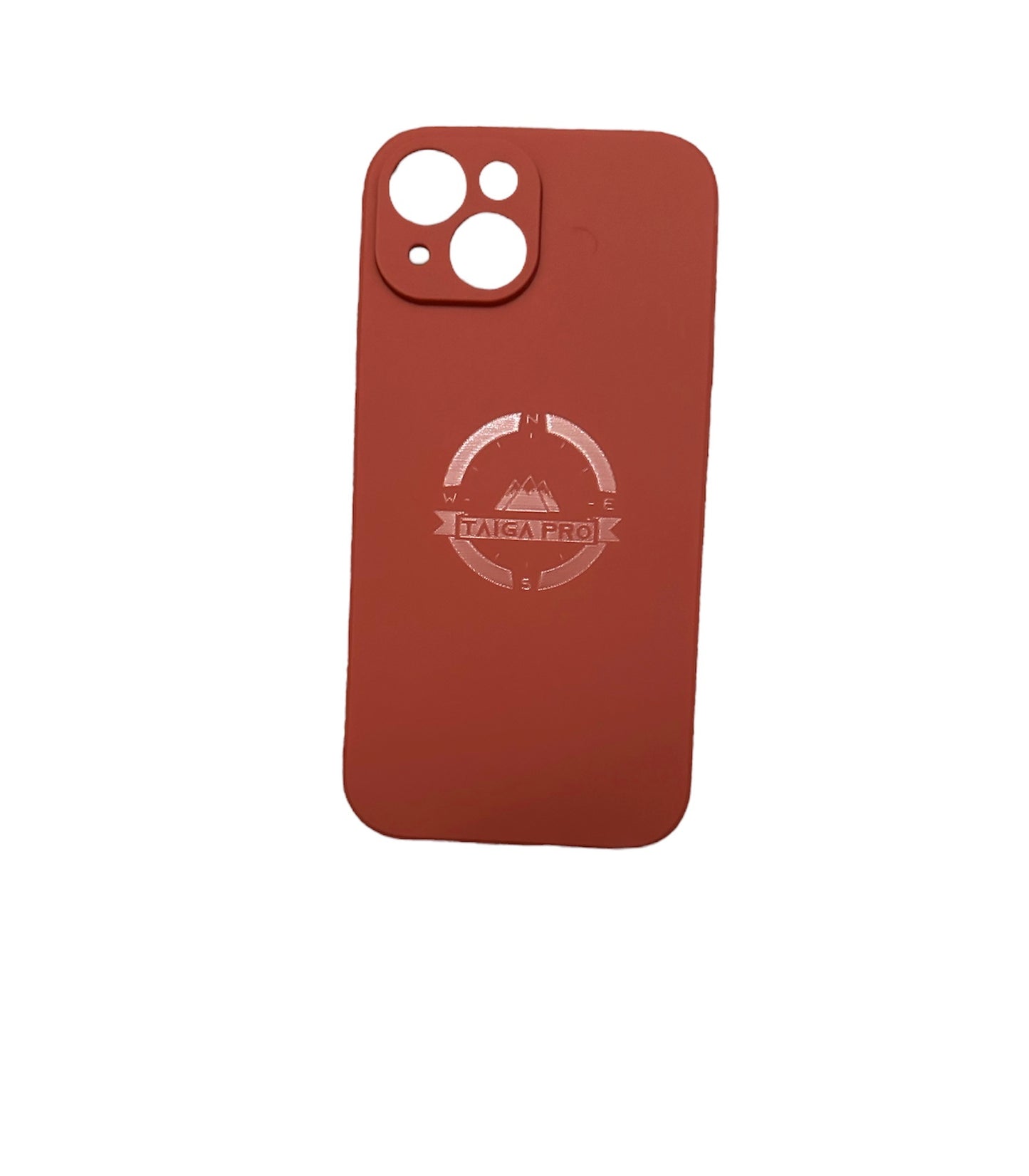 Matte Light Maroon Silicone Taiga Pro iPhone 15 Case