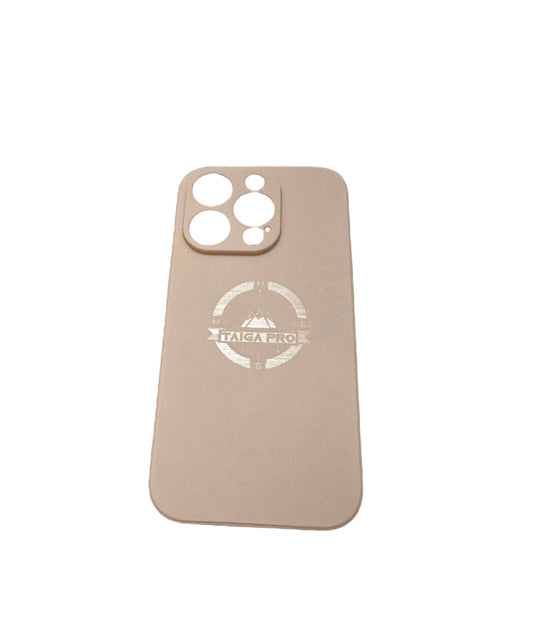 Matte Pink Silicone Taiga Pro iPhone 15 Pro Case