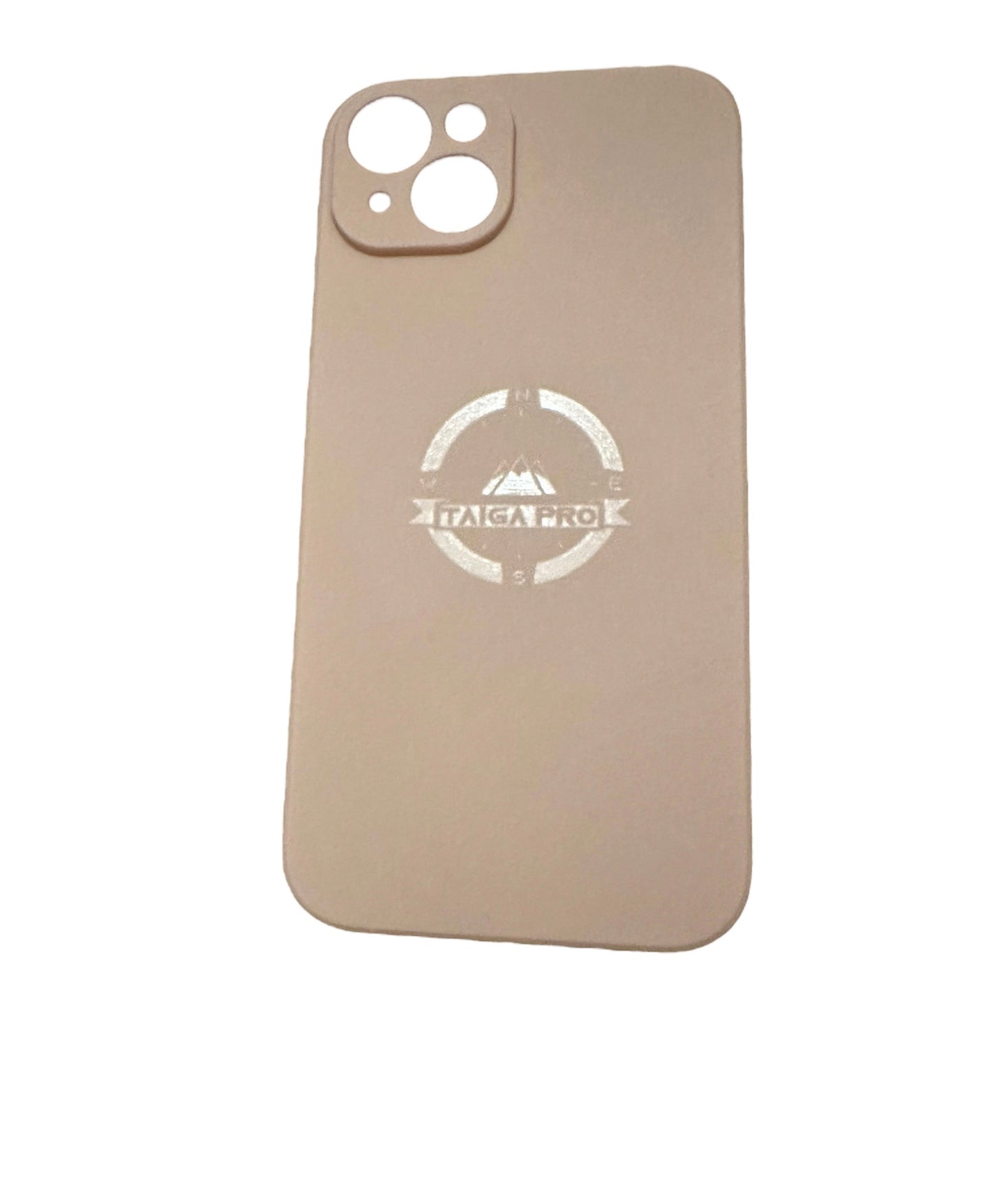 Matte Pink Silicone Taiga Pro iPhone 15 Plus Case