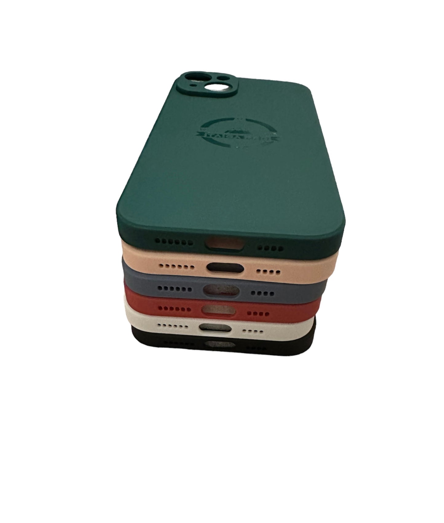 Matte Blue-Grey Silicone Taiga Pro iPhone 15 Plus Case