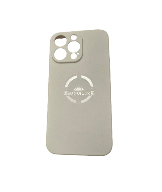 Matte White Silicone Taiga Pro iPhone 15 Pro Max Case