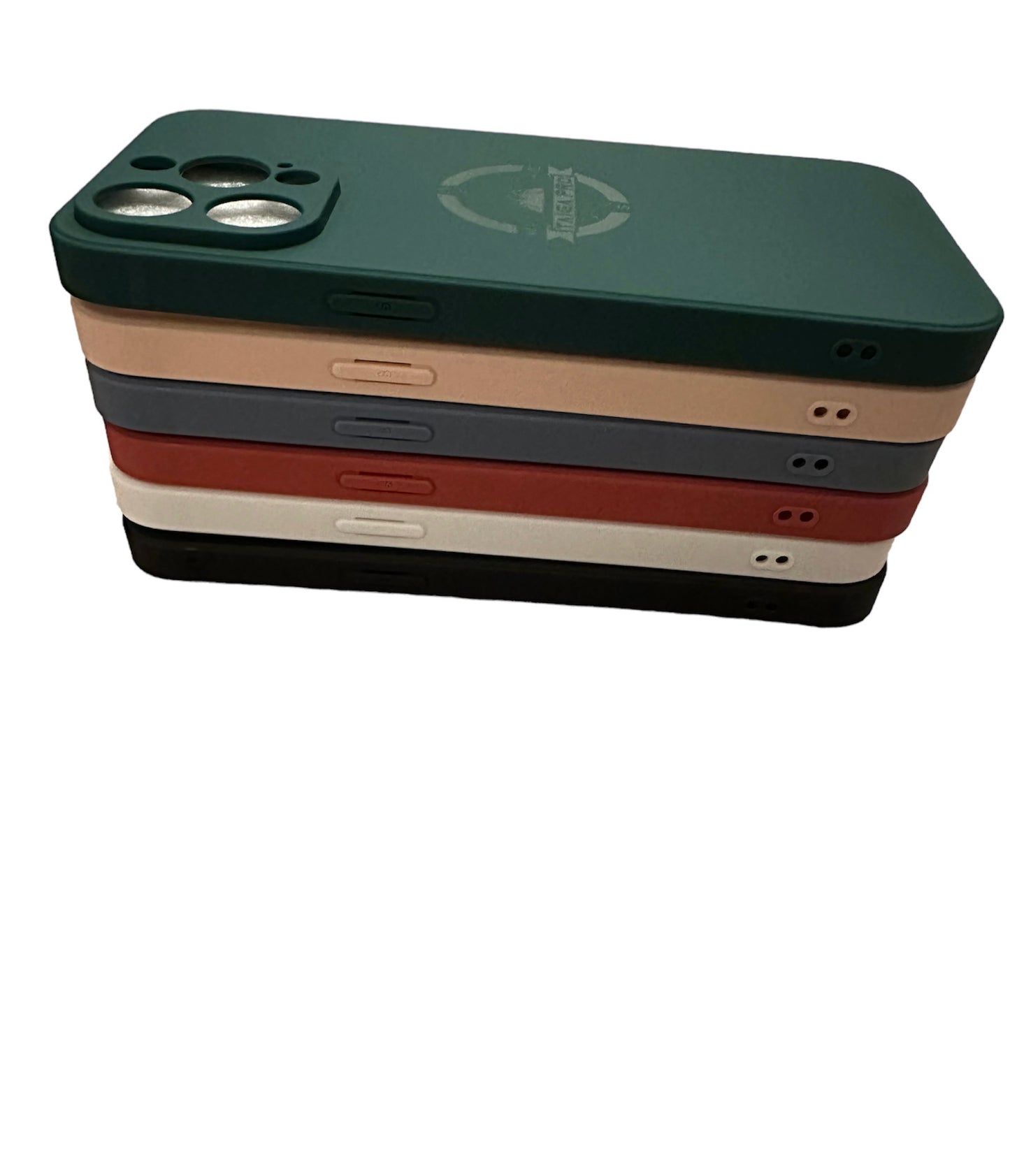 Matte Blue-Grey Silicone Taiga Pro iPhone 15 Pro Max Case