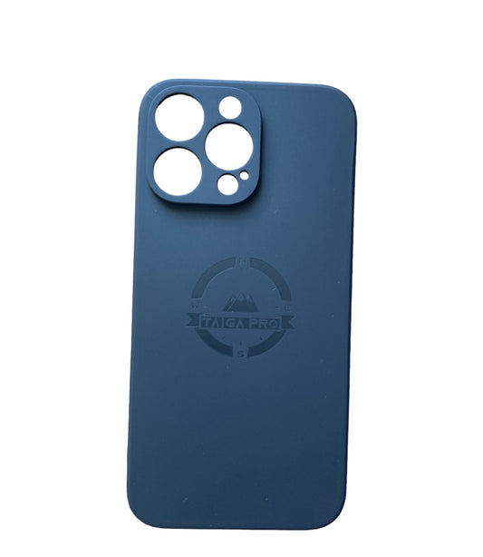 Matte Blue-Grey Silicone Taiga Pro iPhone 14 Pro Max Case