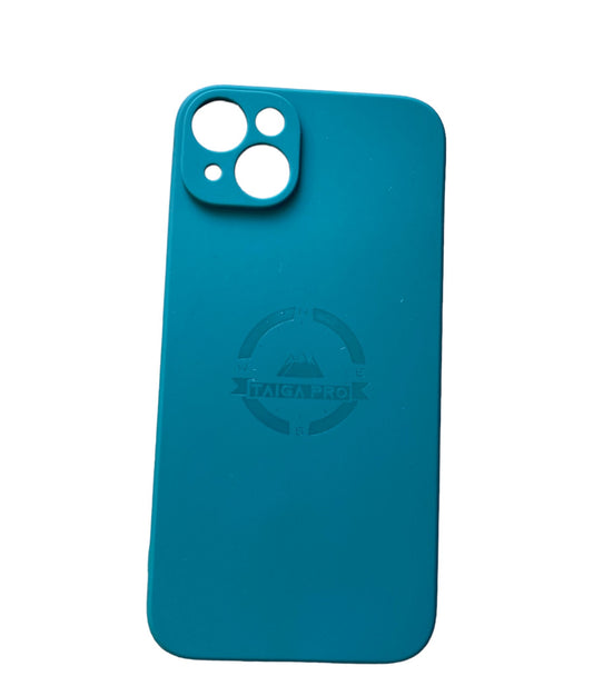 Matte Navy Green Silicone Taiga Pro iPhone 14 Plus Case